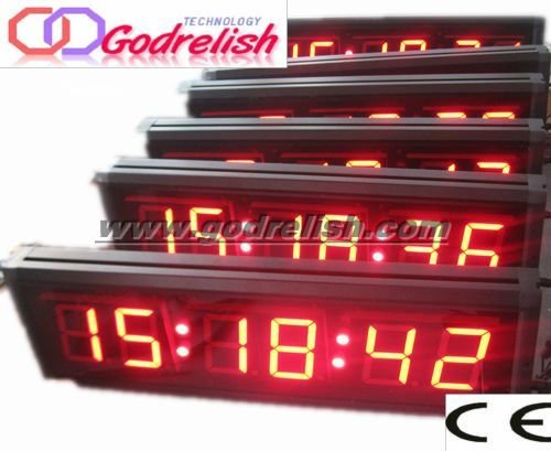 100% feedback thin led clock